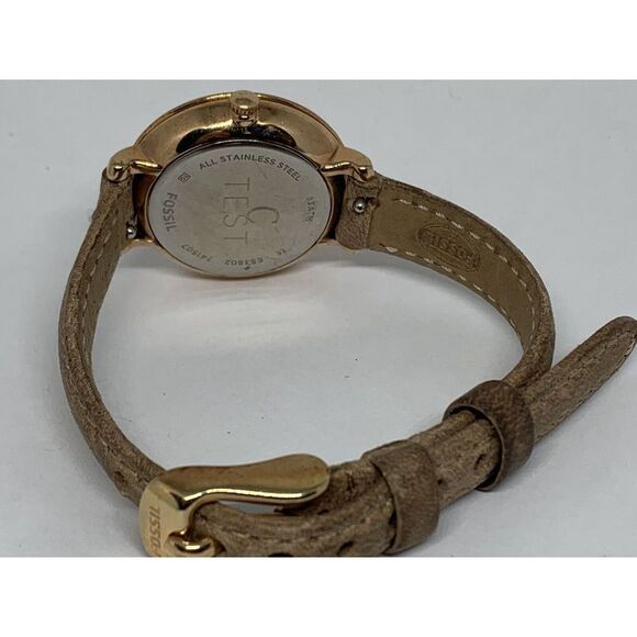 Fossil ES3802 Jacqueline Women's Leather Analog Silver Dial Quartz Watch AA356 - Picture 10 of 11